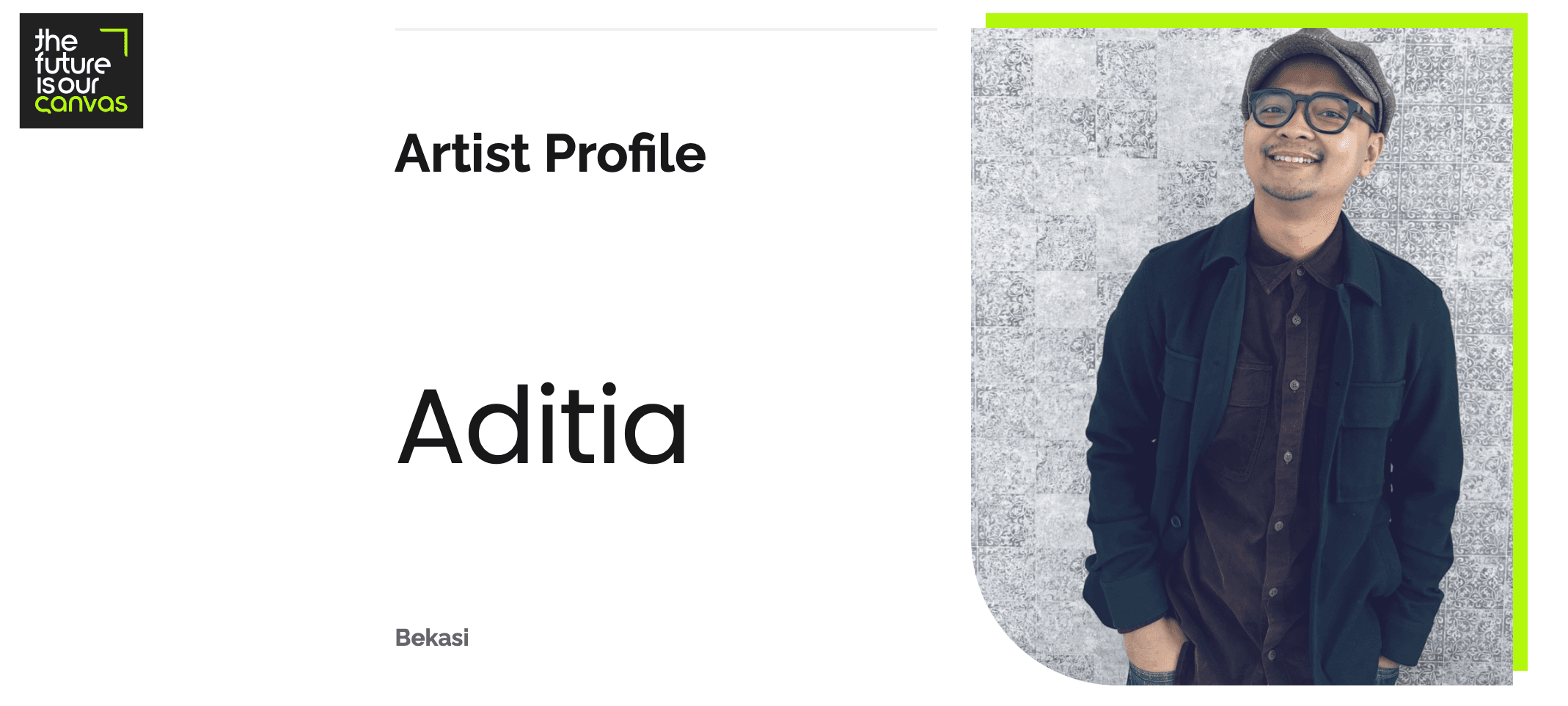 Aditia is featured in The Future is in Our Canvas (Sahabat Bumi)